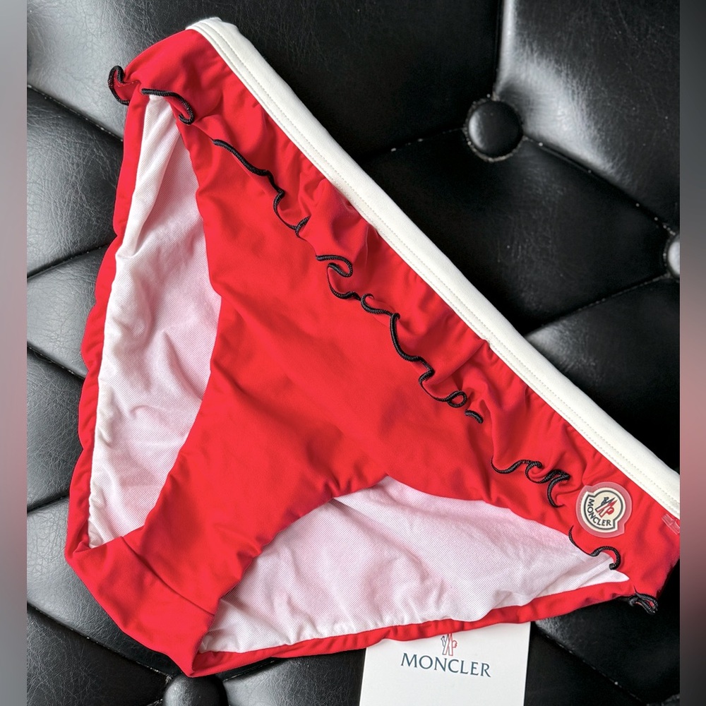Moncler red kids riffle bikini bottom 12years 152 cm